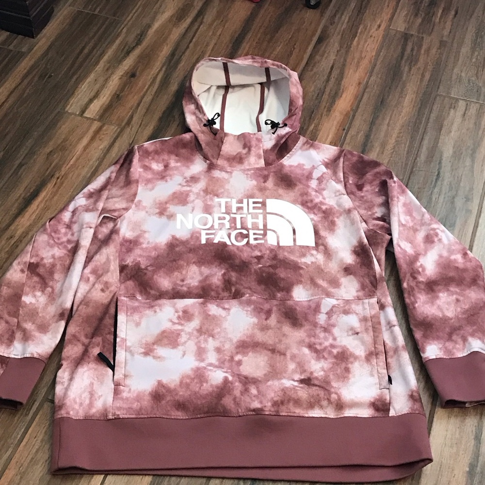 The North Face Maroon Tie-Dye Tekno Hoodie